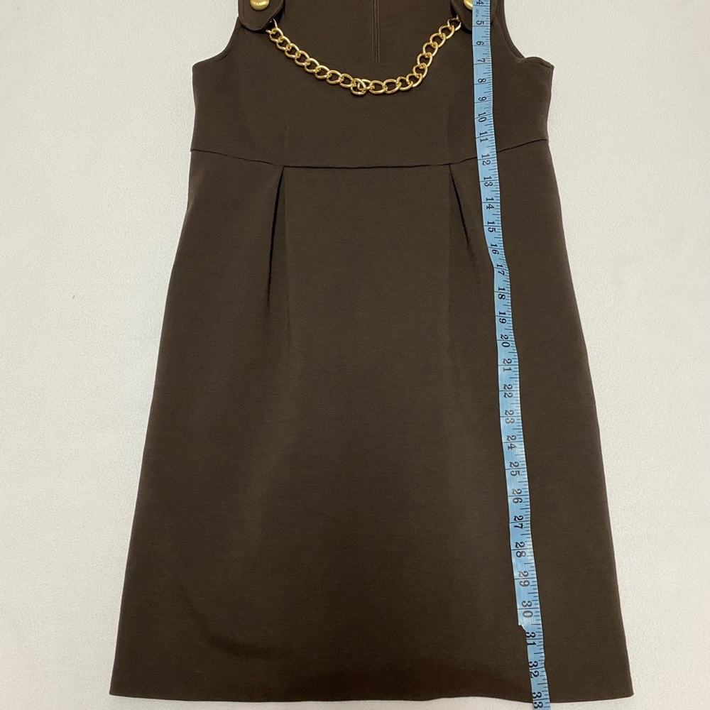 Michael Kors brown sheath jumper sleeveless dress - Picture 2 of 7